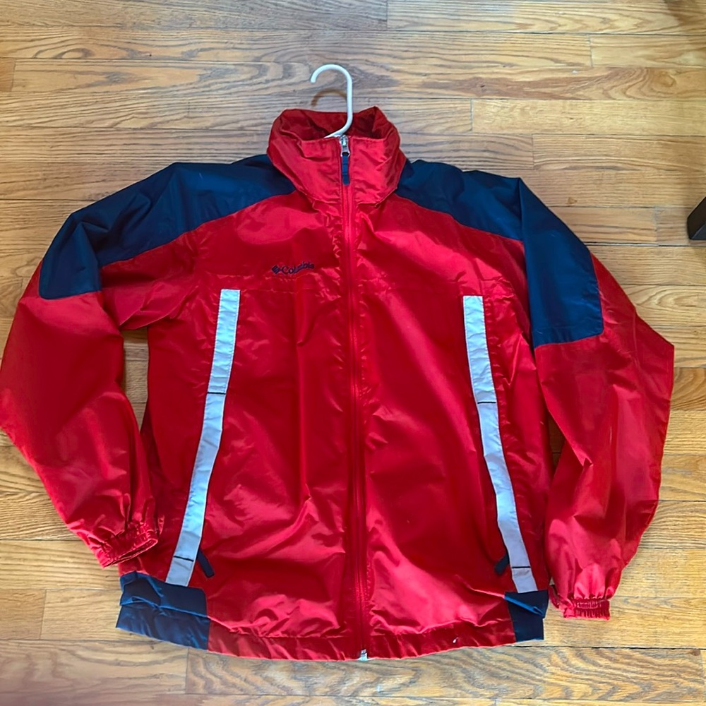 Columbia youth 18/20 wind/rain lined jacket in great dhape